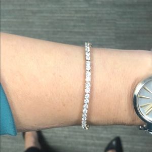 Sterling silver CZ bracelet